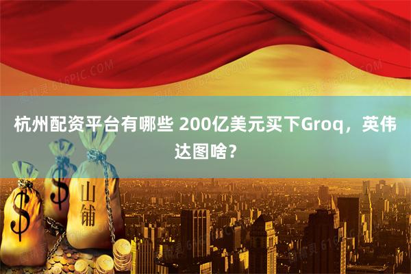 杭州配资平台有哪些 200亿美元买下Groq，英伟达图啥？